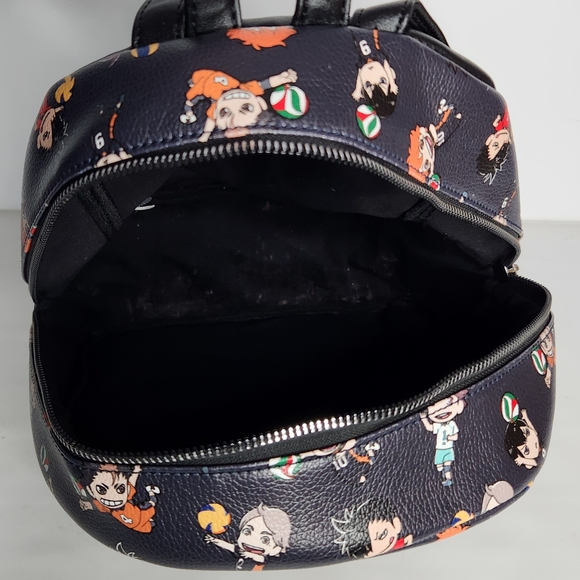Haikyu!! Chibi Characters Anime Mini Backpack Bag Haikyu Crunchyroll Black main image 9
